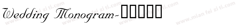 Wedding Monogram字体转换